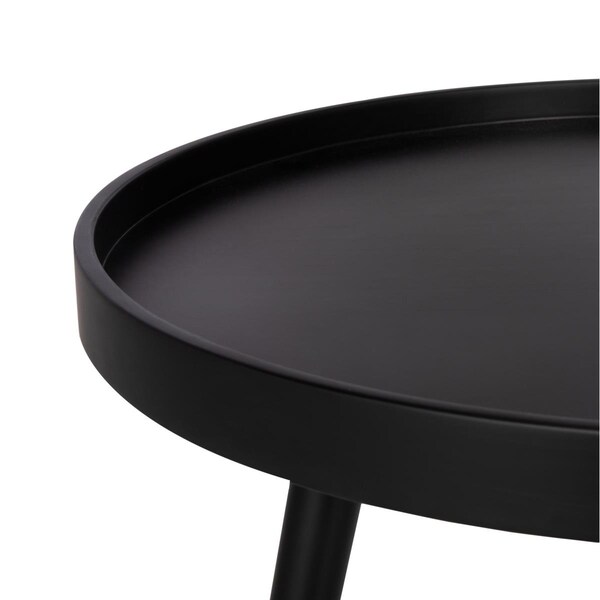 Safavieh Fritz Round Tray Side Table, Black ACC4204A - main